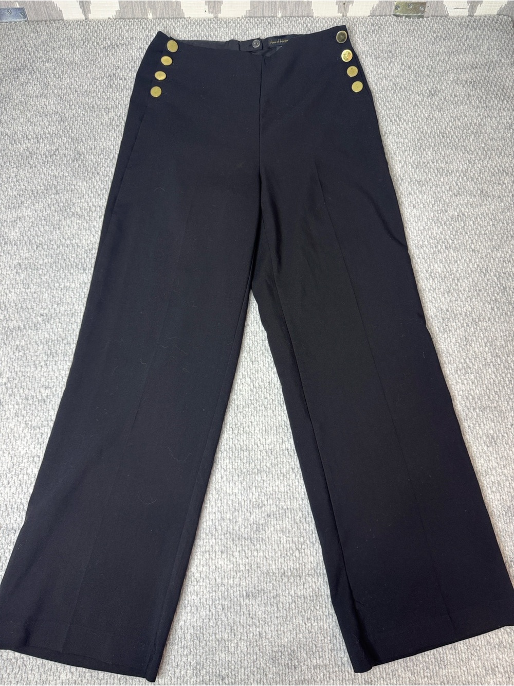 House of Harlow 1960 Wide Leg Sailor Pants Black Sz 8